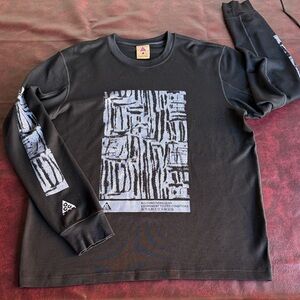 Nike ACG Black Waffle Knit Top